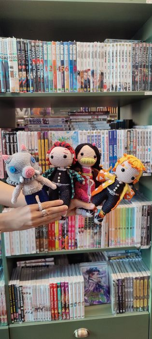 В'язані фігурки по аніме винищувач демонів