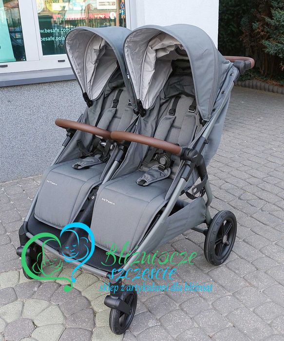Mast Twin X z regulowaną rączką dla bliźniąt NOWY