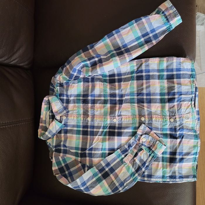 Koszula w kratkę h&m, rozmiar 128 cm, 7-8 lat