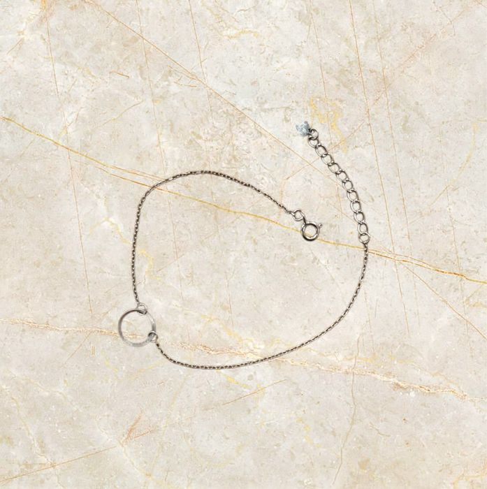 Bransoletka kółko ze srebra, bez marki, U