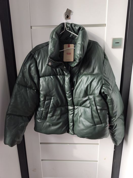 Куртка Levi's зима оригінал екошкіра Левайс пуховик Л