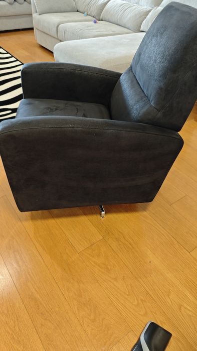 Cadeirão Poltrona Sofá Pele Pêssego Vintage