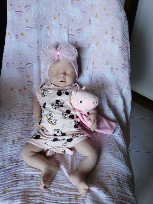 Bebé Reborn original todo em silicone agora descida de preço
