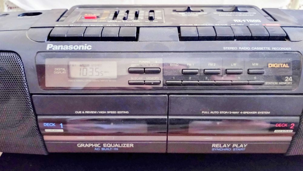 Radio Duplo deck K7 Boombox Panasonic RX-FT600
