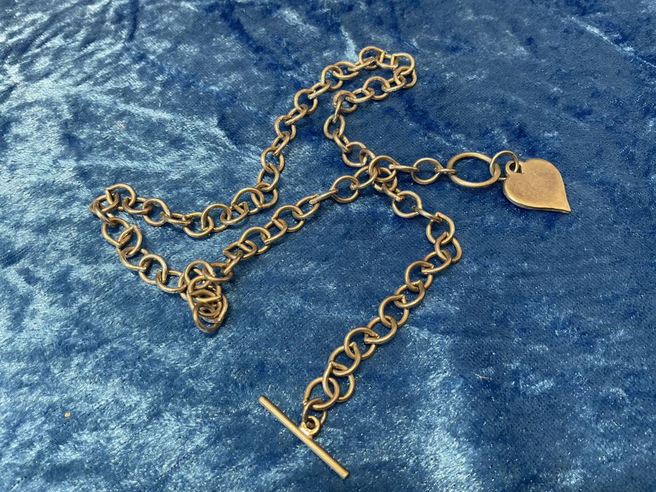 Colar prata inglesa peça vintage 48 cm