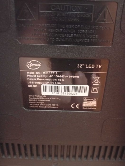 Tv led 32 polegadas mais uma tv de 20 polegadas