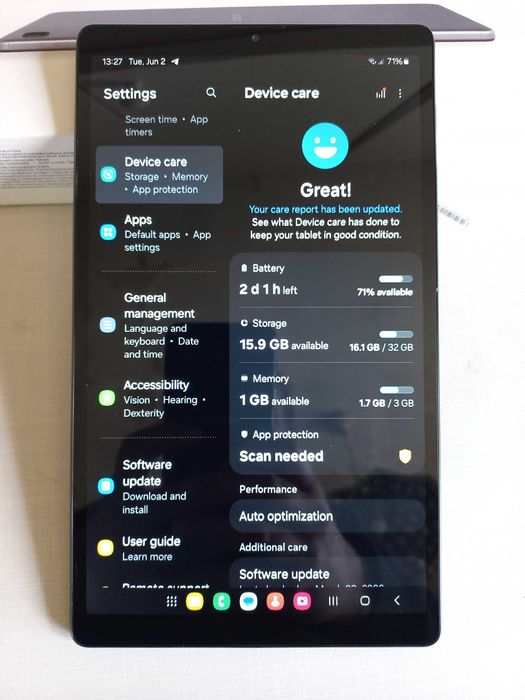Планшет Samsung Galaxy Tab A7 Lite LTE 32GB Grey (SM-T225NZAASEK)