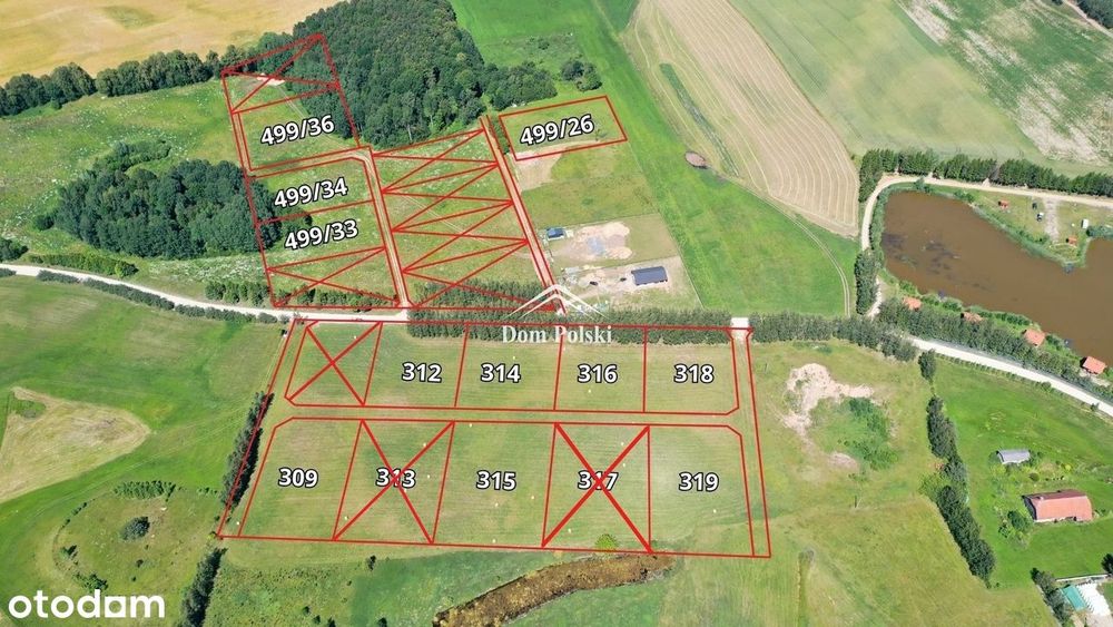 Działki budowlane WZ, 600 m od jeziora - Kukowo - Widok 2