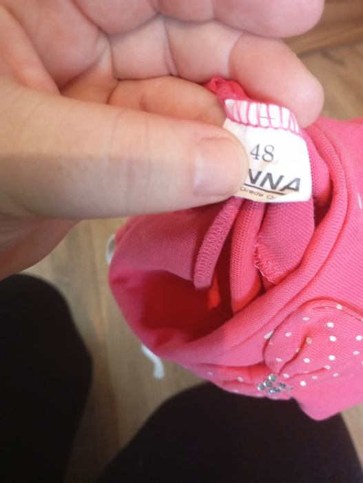 Czapka bawełniana zawiązywana 68 74 80 wiosenna jesienna letnia