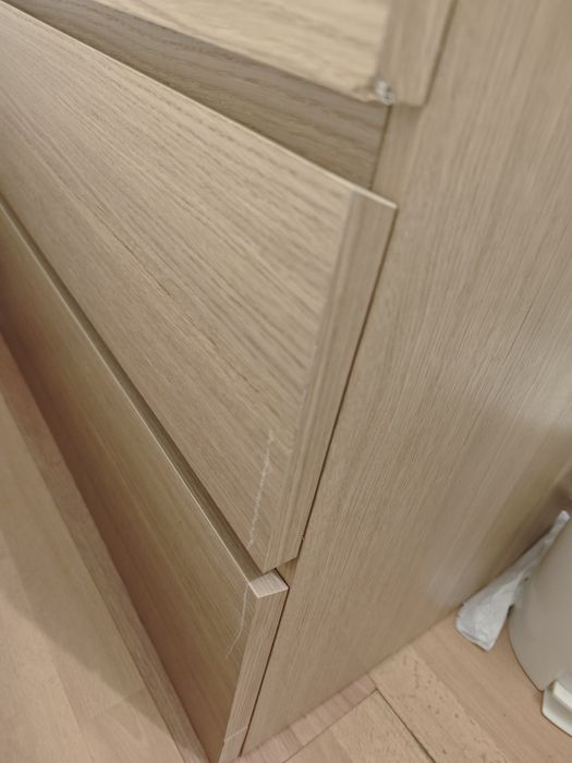 Cómoda IKEA MALM – 3 gavetas (Carvalho)