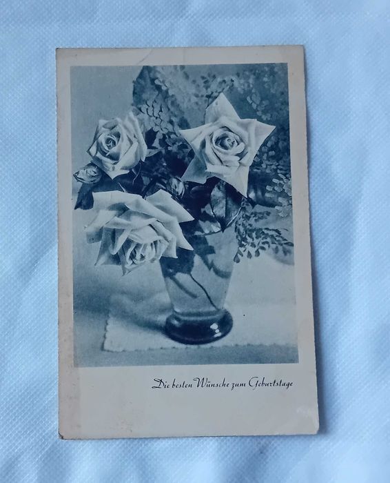 Pocztówka urodzinowa, III Rzesza, 1942 r.