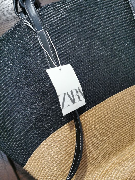 Duża torba Zara torebka kosz koszyk