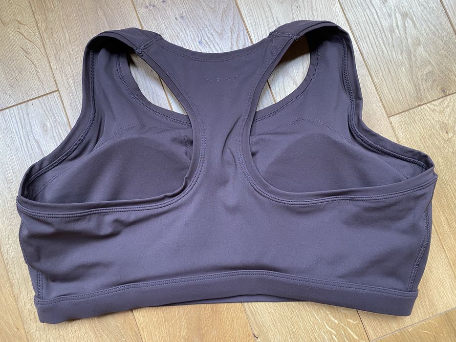 H&M Move Sportowy Biustonosz Medium Support Softmove Ciepły Brąz XL