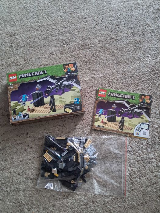 Klocki LEGO Minecraft 21151 Walka w Kresie komplet instrukcja pudełko