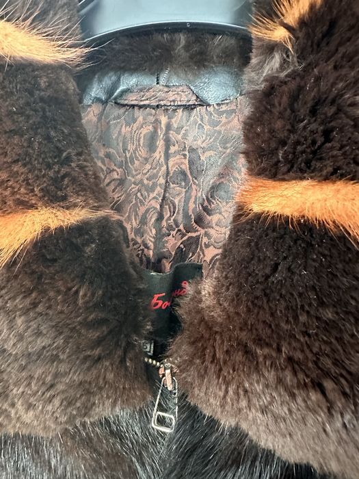 Шубка автоледі норка шоколад 38