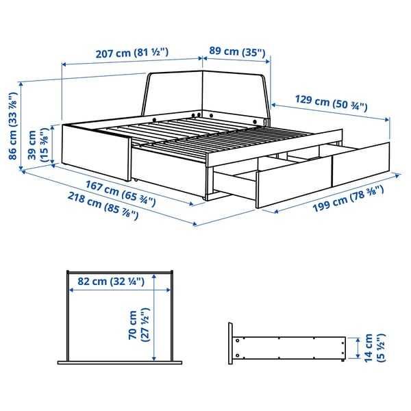 FLEKKE IKEA Cama indiv/dupla c/2 gav/2 colchões, branco/Åfjäll firmeza média, 80x200 cm