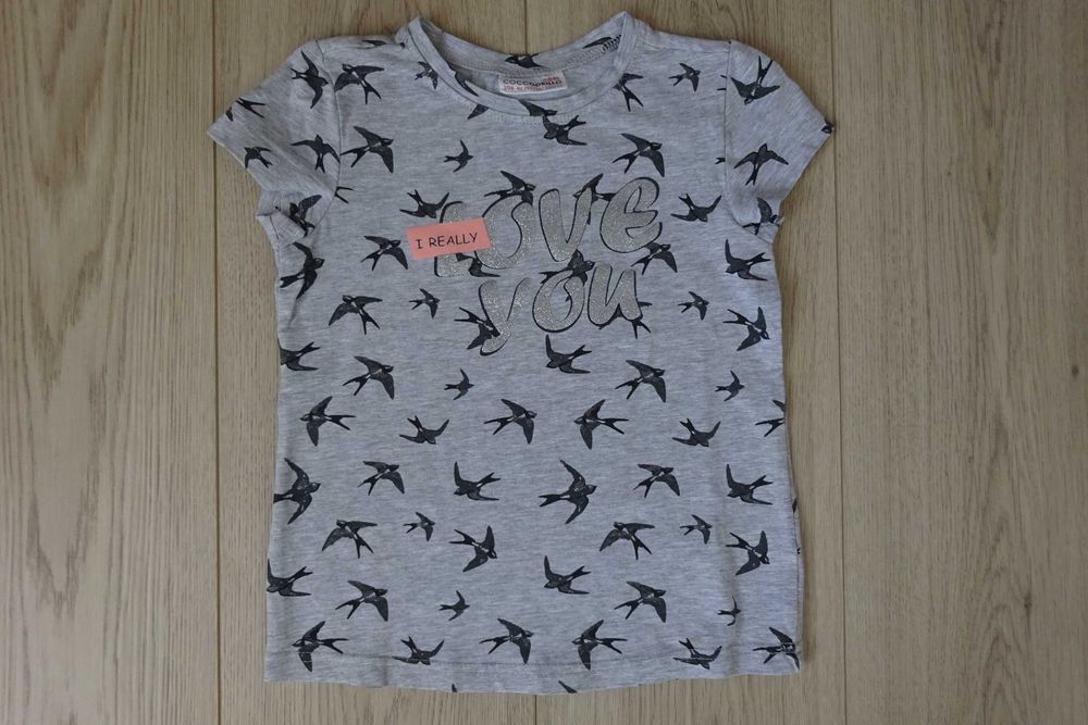 Bluzka dziewczęca w jaskółki r. 104 - Coccodrillo