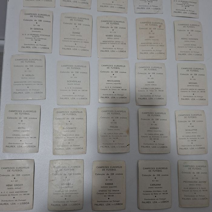 Cromos antigos Palirex