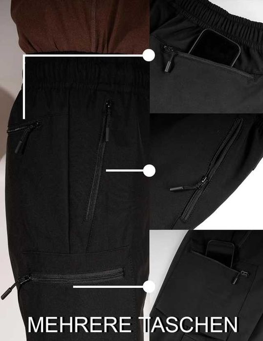 Зимові чоловічі/підліткові термобрюки, Трекінгові штани софтшелл р.S