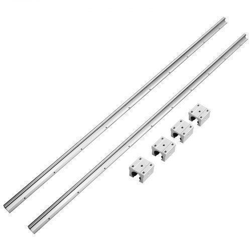 Vevor prowadnica liniowa sbr20 1500mm 2 szt aluminium stal węglowa