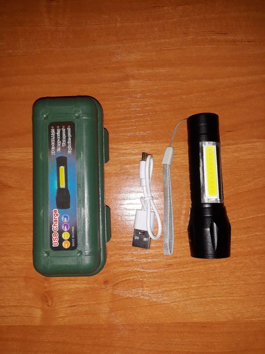 Компактний потужний акумуляторний LED ліхтарик USB COP BL-511