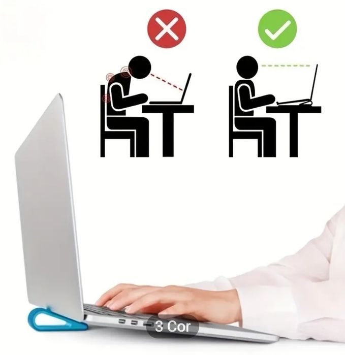 NOVO, 2 Suportes portátil/labtop, branco sujo, altura, inclinação