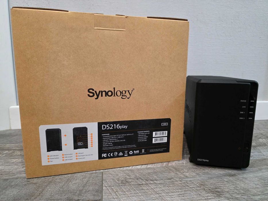 Мережевий накопичувач Synology DS216play | NAS сервер