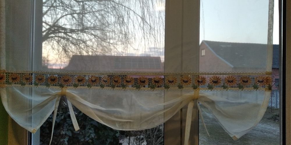 Firanka panel ekran słoneczniki