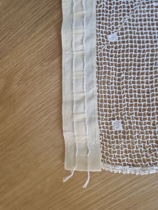 Dwie zazdrostki firanki 78×35cm ręcznie robione