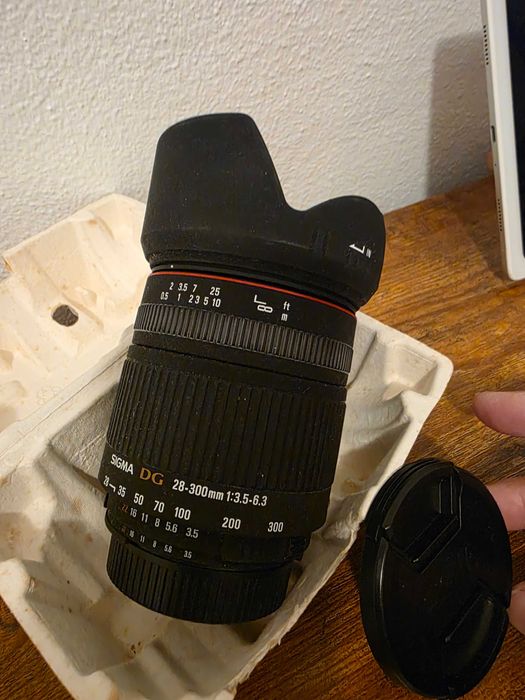Lente Sigma 28-300mm DG Macro – Versátil p/ Viagem – Excelente Estado