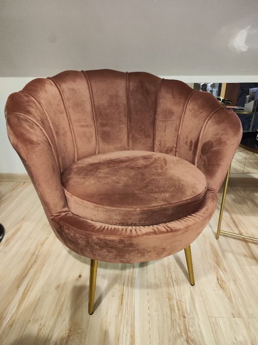 Fotel welurowy Glamour