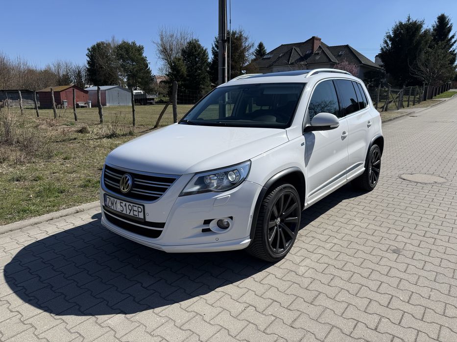 Volkswagen Tiguan 1.4 TSi 150 KM 2009r. R line DynAudio Bezwypadkowy Zarejestrowany PL