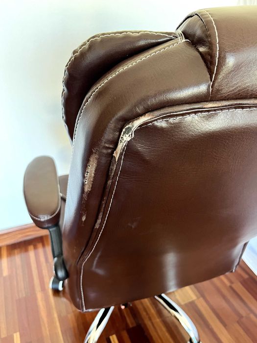 Cadeira de escritório em pele sintética, Marca Beliani