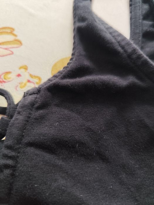 Bawełniane body na nieregulowane ramiączka rozm S. H&M.