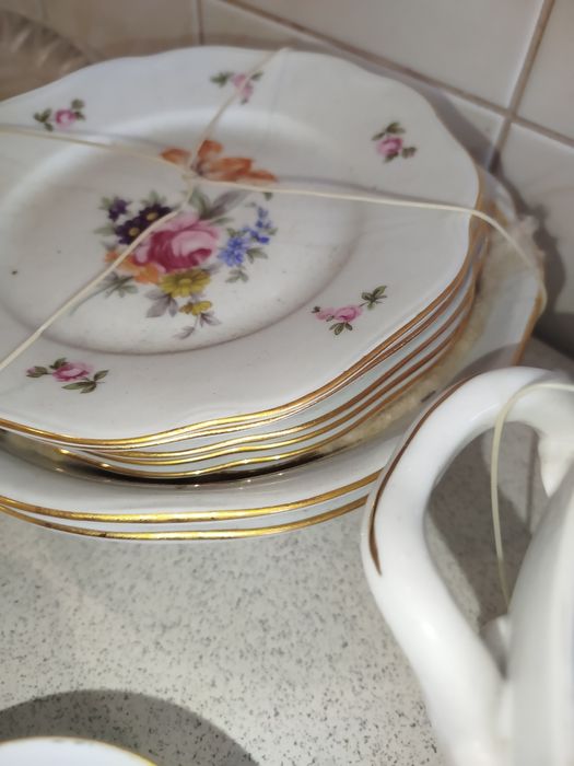 Набор посуды винтажный Богемия Чехословакия  Антуанетта новая