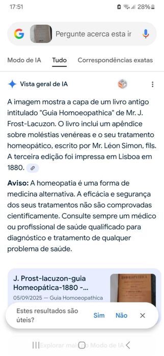 Livros antigos Homeopatia