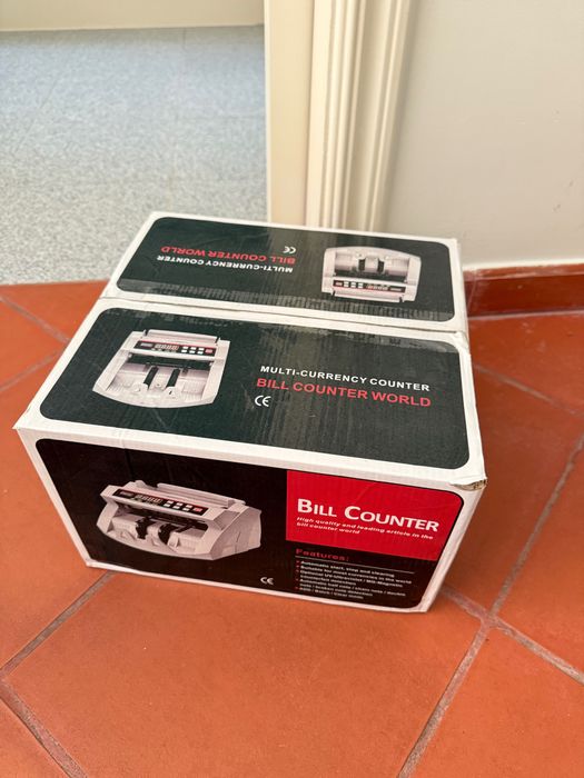 Máquina Contadora de Notas (Multi-Currency Counter) – Nova, na Caixa
