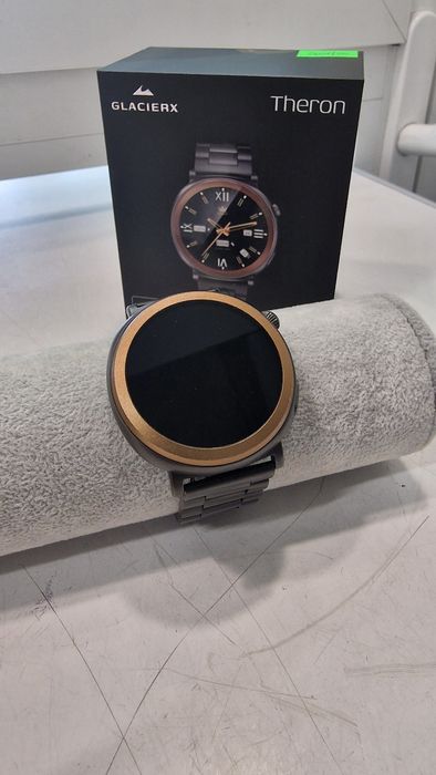 Smartwatch męski na brasolecie czarny Glacierx Theron czarny Gw-2027