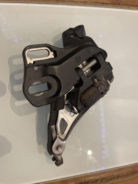 Przerzutka przod deore shimano 2 rzedowa + manetka