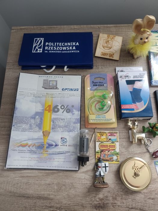 Gadżety przybory szkolne lata 90 zabawki długopisy pamiątki przybornik