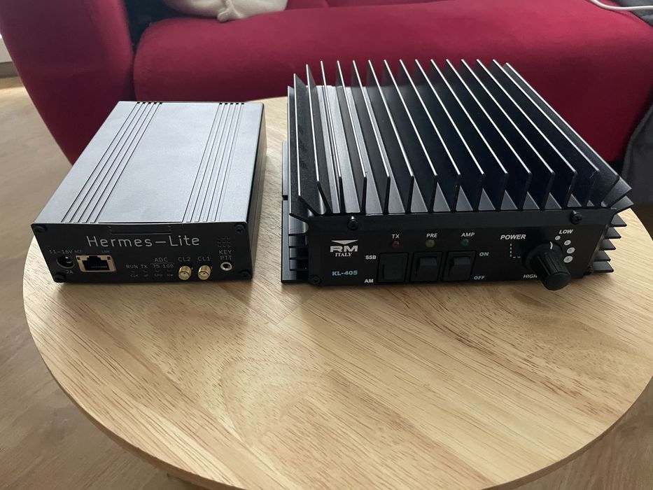 Transceiver hermes lite 2 + wzmacniacz 200 radiostacja KF