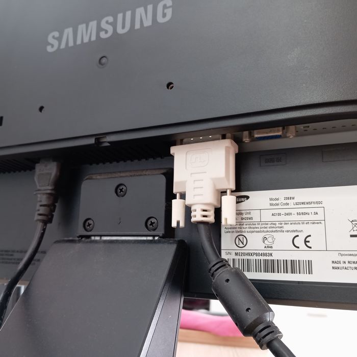 Monitor Samsung SyncMaster 206BW, excelente estado