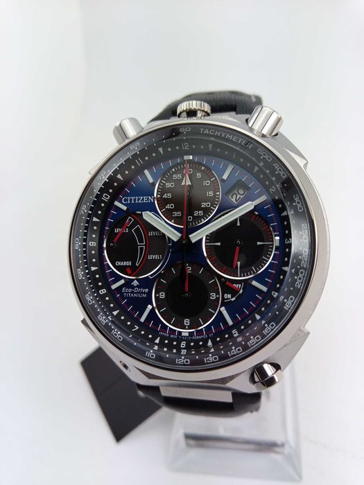 Лимитка Citizen Promaster AV0088-01L Титан, сапфир, будильник тахиметр