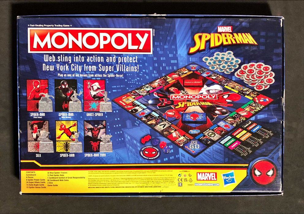 JOGO de Tabuleiro [desde 18€] Monopólio Classico Homem Aranha Monopoly
