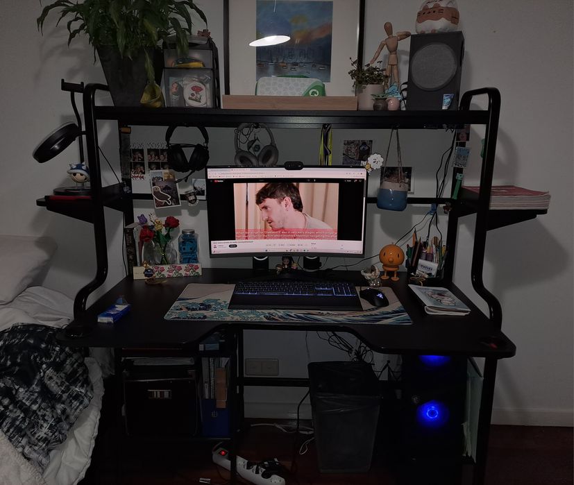 Secretária p/gaming preta FREDDE IKEA