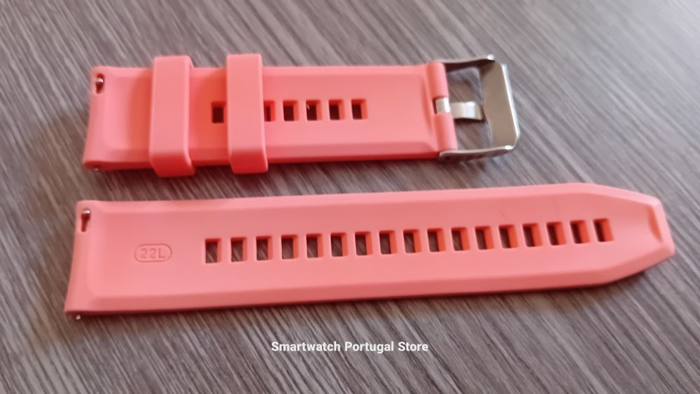 Bracelete 22mm em silicone, WATCH GT (Nova) Rosa
