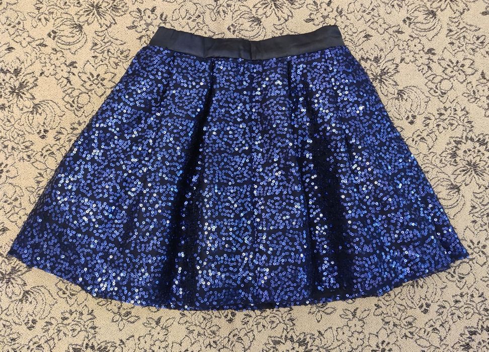 Школьная нарядная юбка с паетками George на 9-10 лет