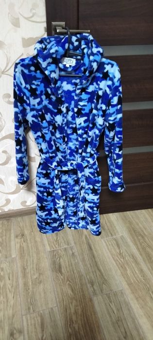 Детский теплый халат Kangoroo Poo,на 11-12лет