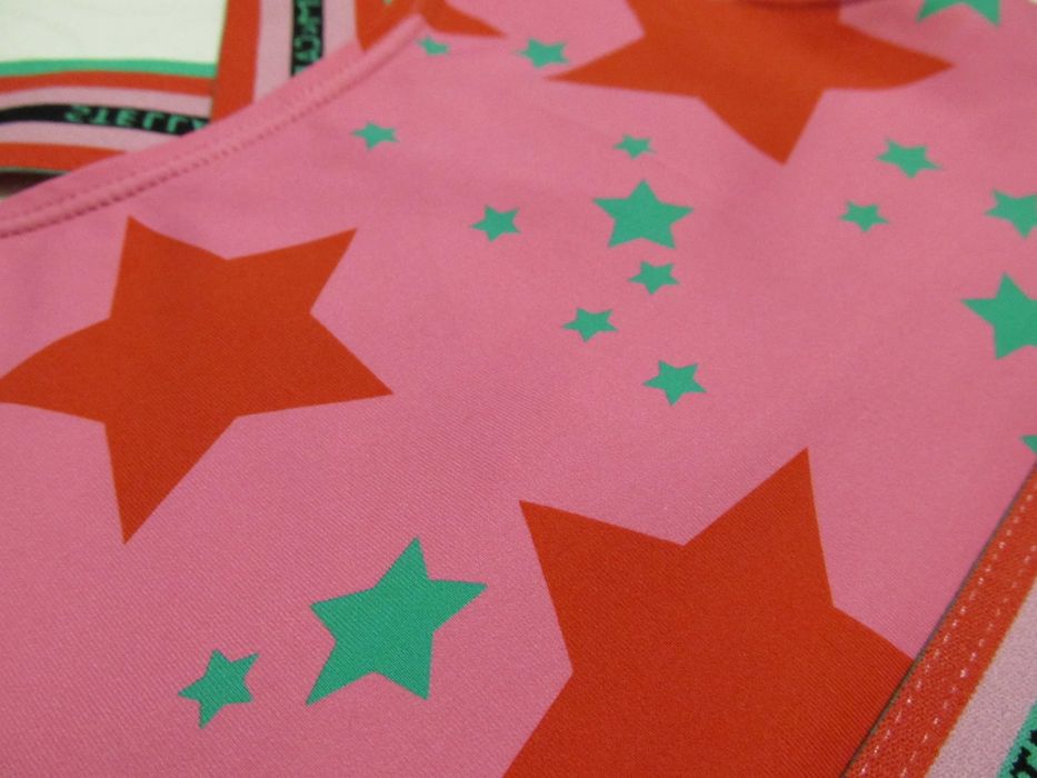 Stella McCartney Kids Раздельный купальник с логотипом Pink Star