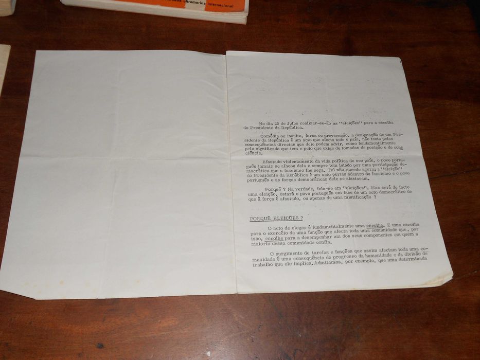 Livros Ultramar, Dossier Revolucao Flores, publicacao clandestina, Goa